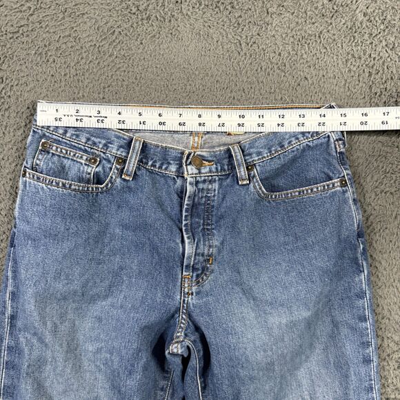 Vtg Abercrombie & Fitch Jeans Womens 29x34 Blue Flare Medium Wash Denim Y2K - Picture 8 of 13